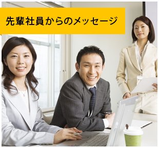 先輩社員からのメッセージ